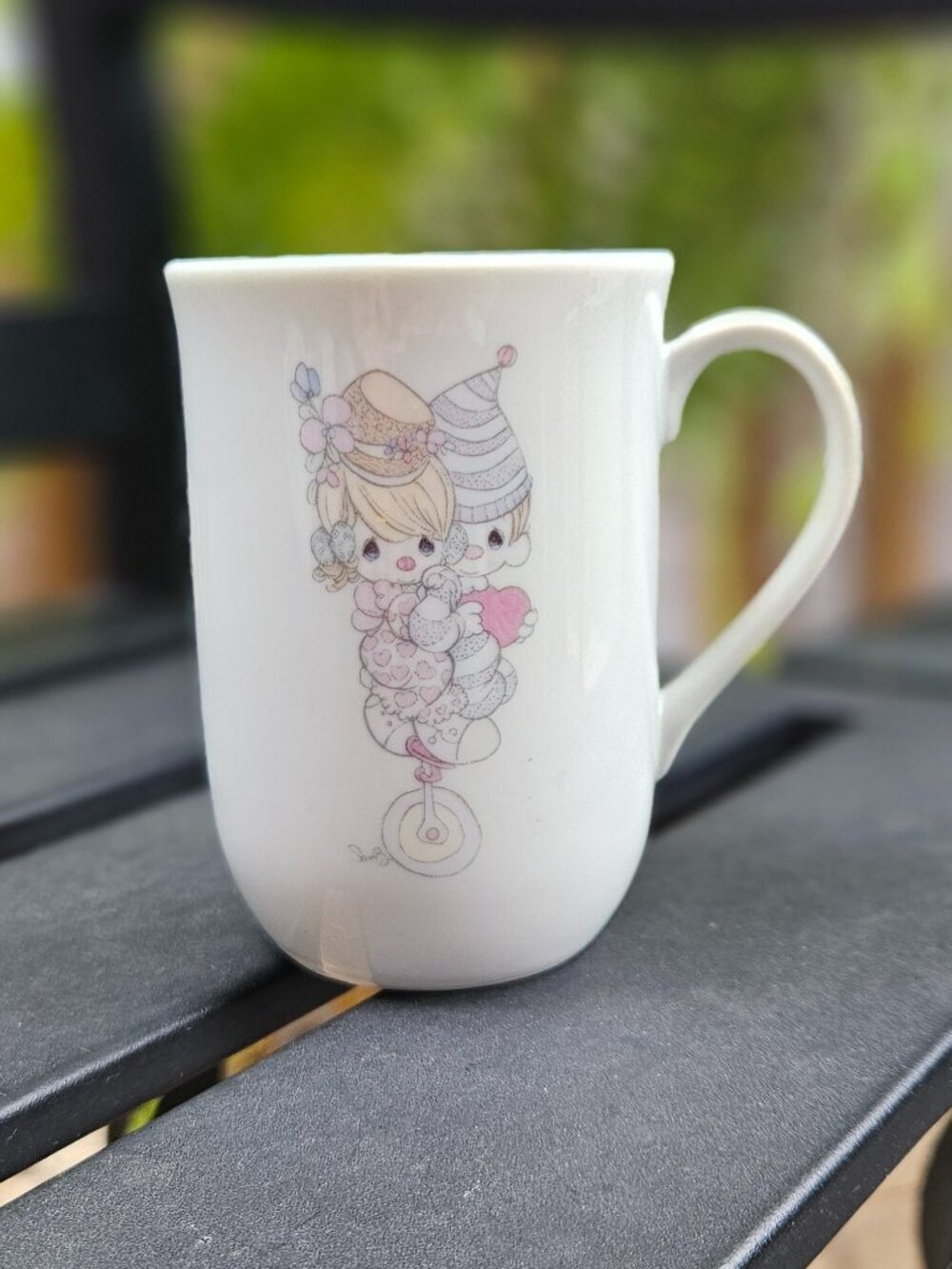 “Precious Moments” Coffee Cup. Boy & Girl